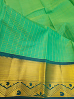 Kanchi Pure Silk Saree in Pistachio Green Color