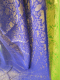 Banarasi Georgette Saree in Navy Blue Color