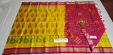 Pure Soft Silk Saree: Beautiful Pochampalli Pattern Saree with Lovely Color Combination